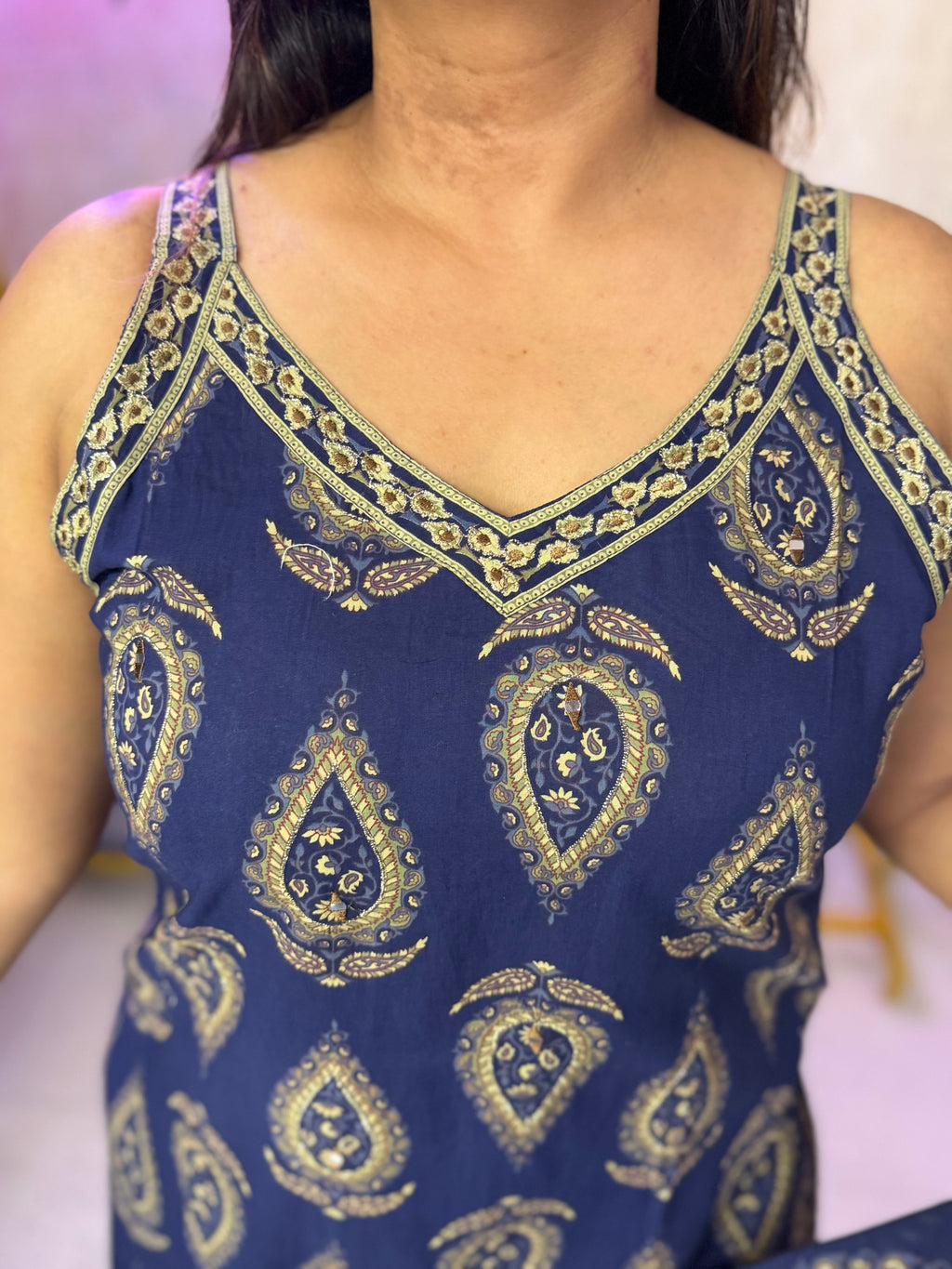 “Piya” 3-piece set with cotton dupatta