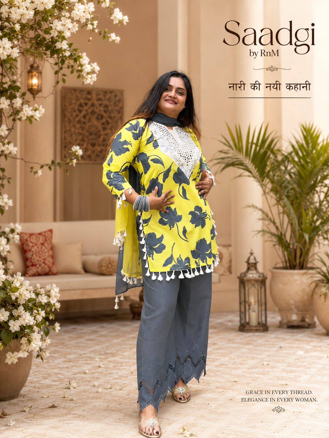 “Lime Lassi” 3-Piece Suit Set