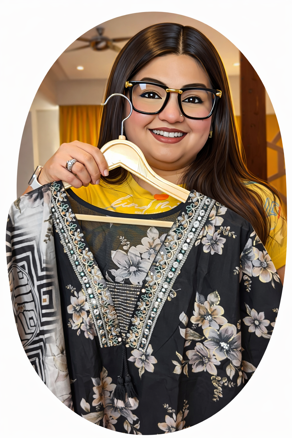 “Nanika” 3-piece set with dupatta