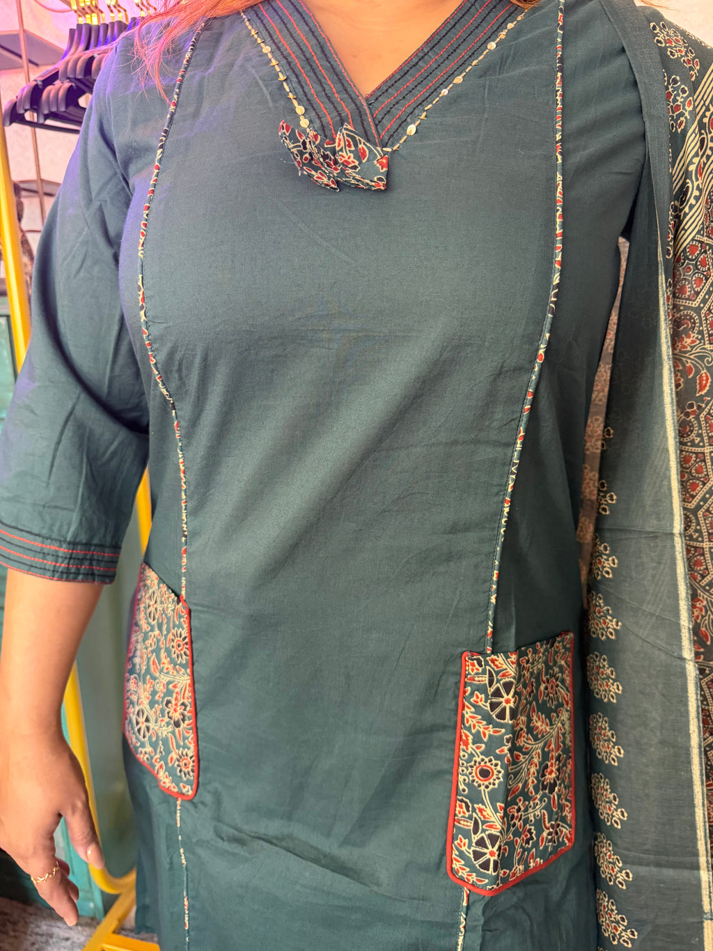 “Tulika” 3-piece set with dupatta