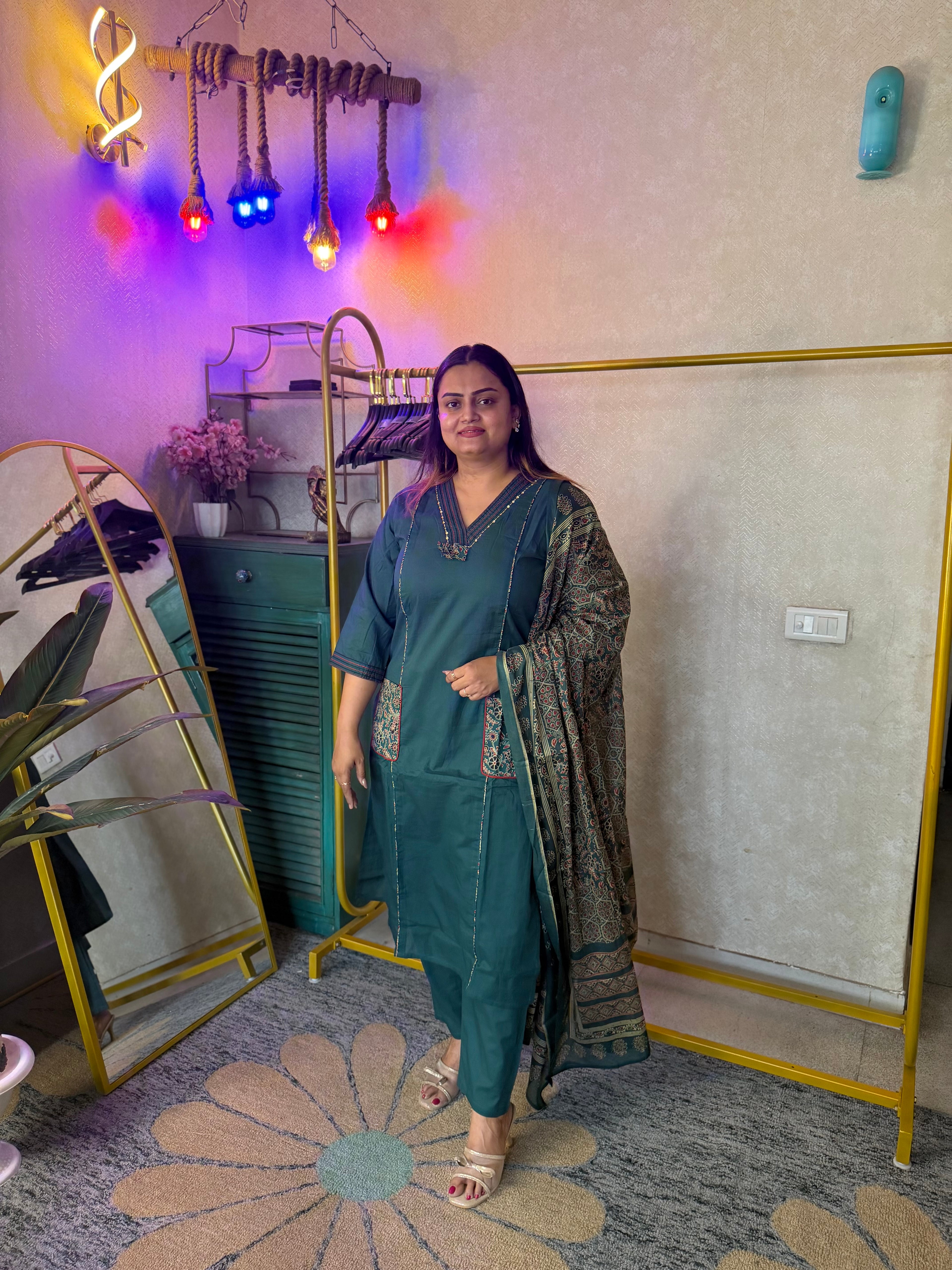 “Tulika” 3-piece set with dupatta