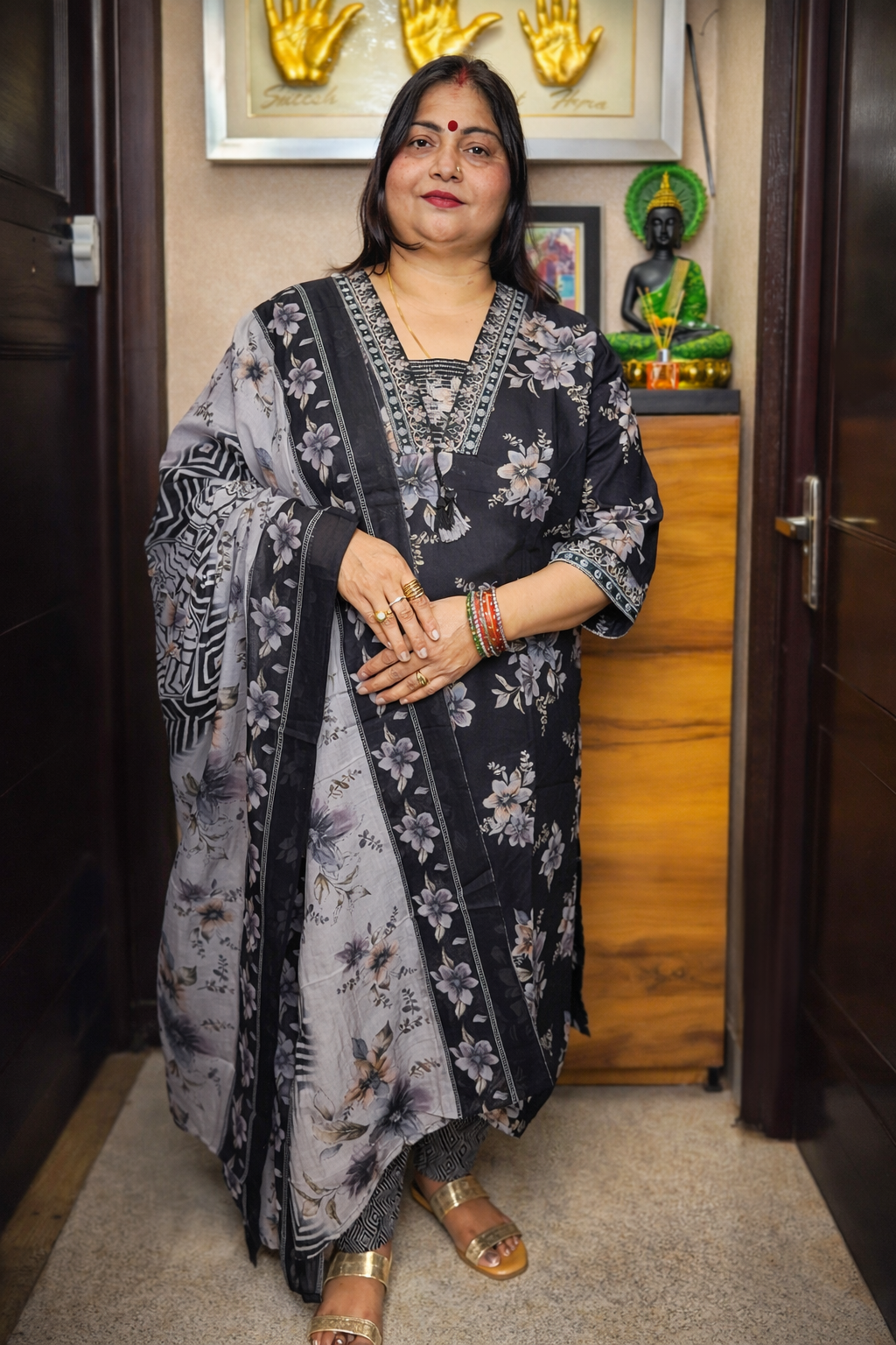 “Nanika” 3-piece set with dupatta
