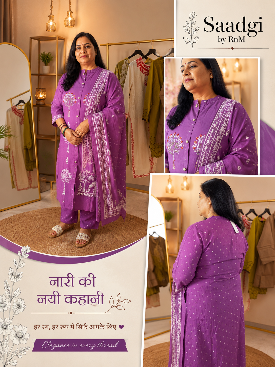 “Jamun Mirror” 3-Piece Suit Set