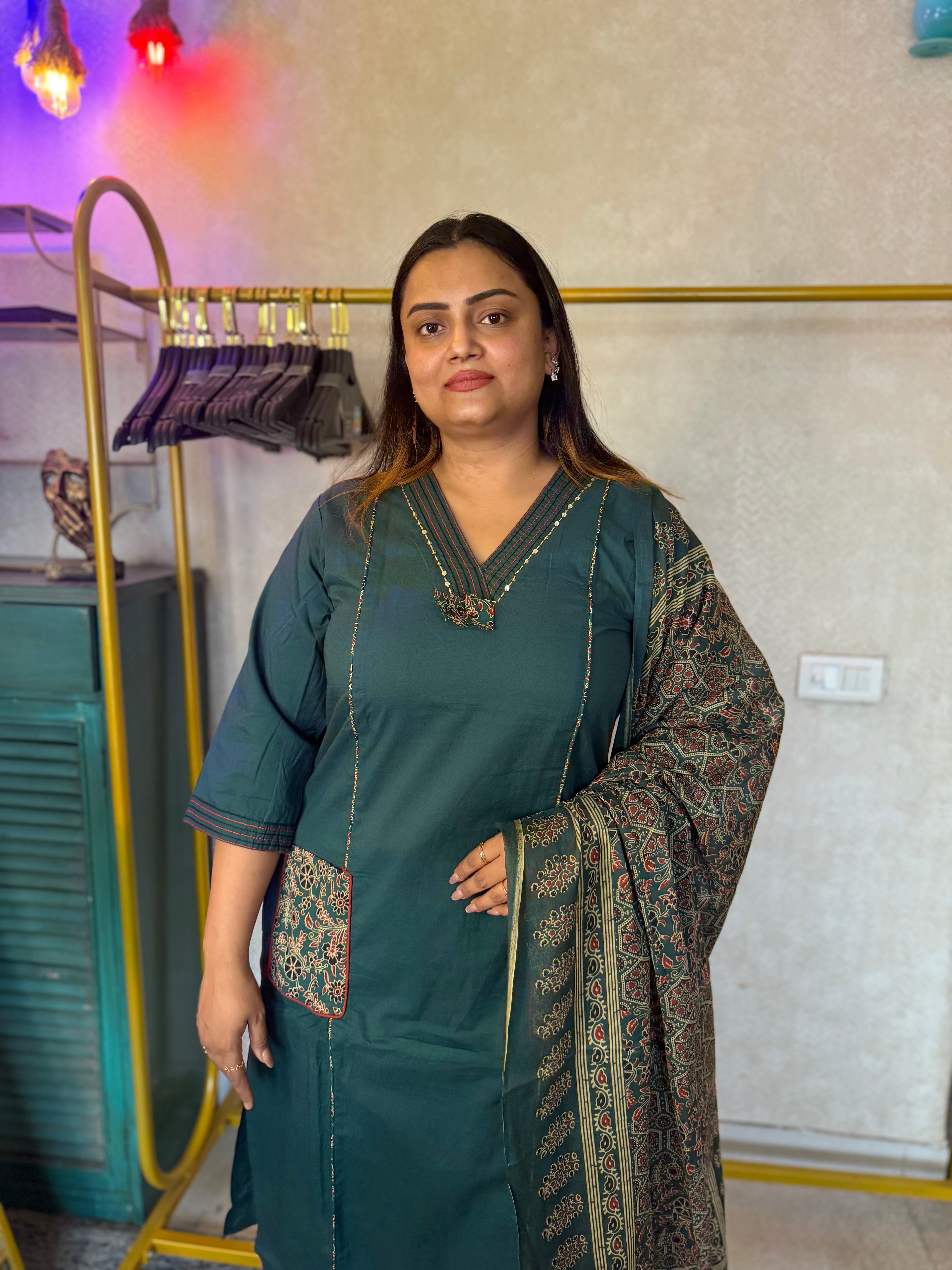 “Tulika” 3-piece set with dupatta