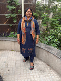 “Kalyani” 3-piece set with cotton dupatta