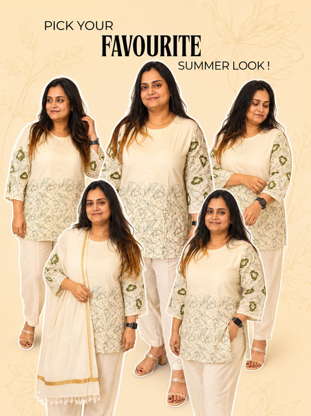 “Heer Ivory” Co-ord Set