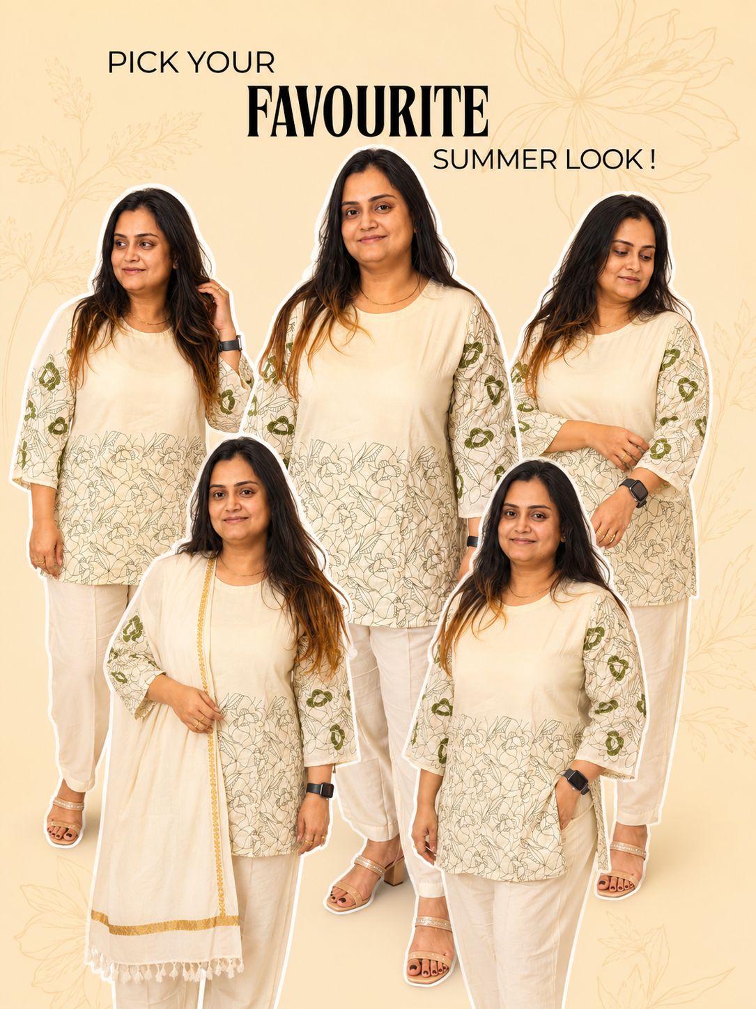 “Heer Ivory” Co-ord Set