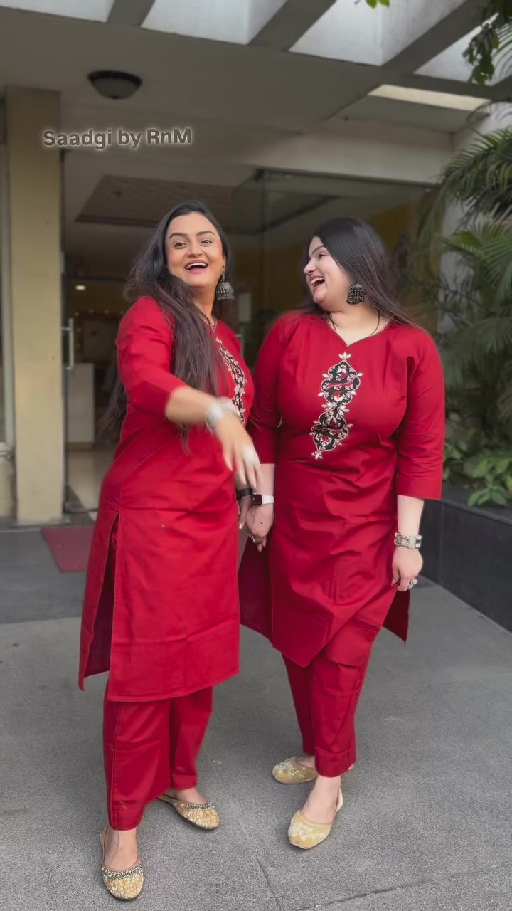“Ajrak” 2-piece kurta set